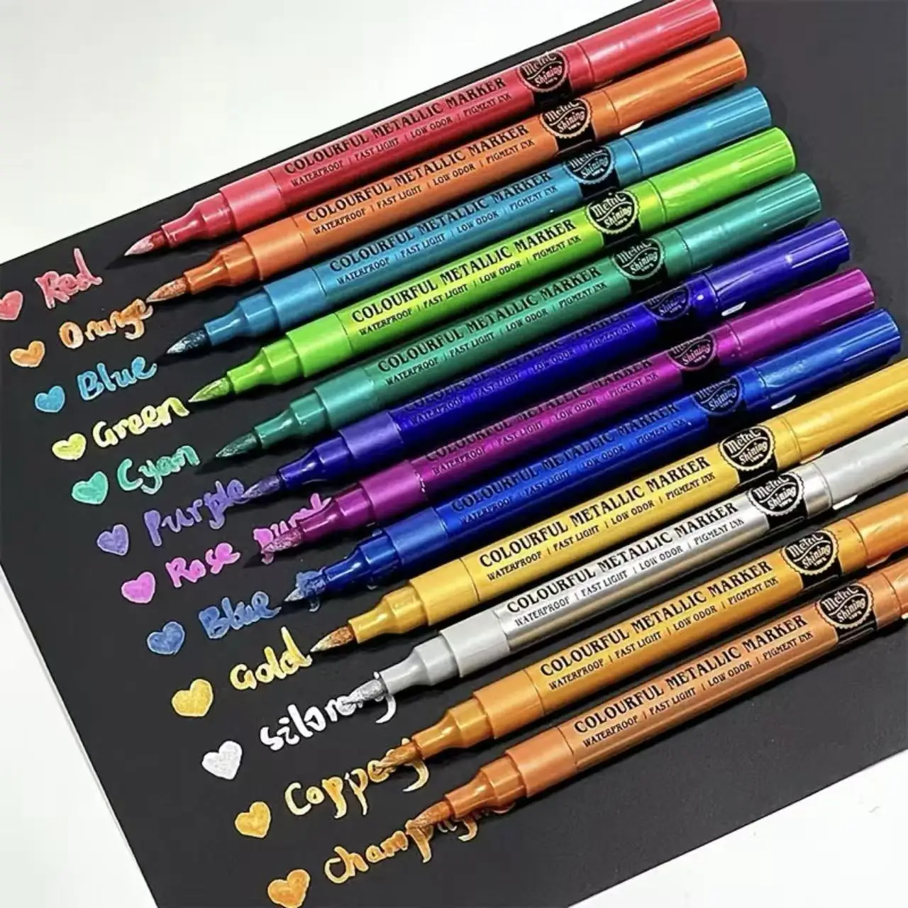 Copic Marker Sketch - 12PCS No Bleed Metallic Marker Pens