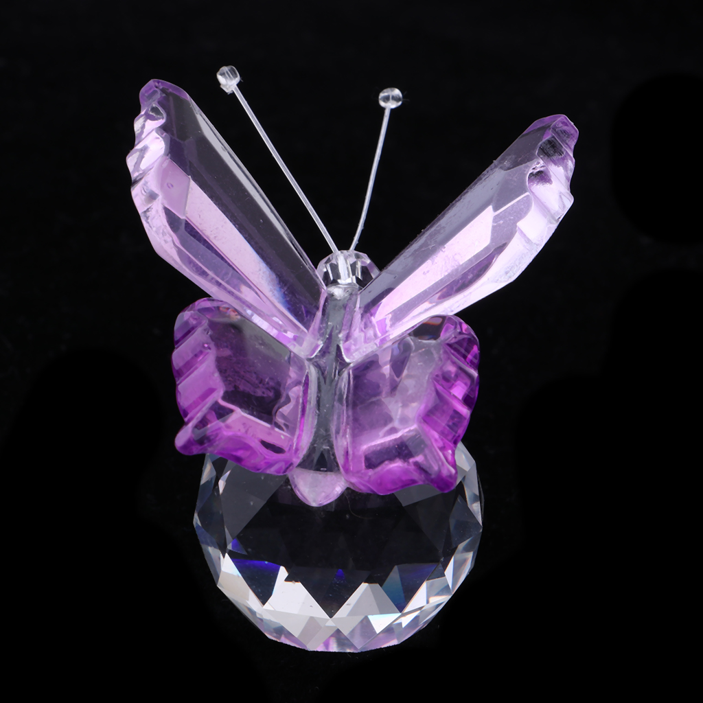 Paper Weight Crystal - Crystal Butterfly Figurine Ornament K9 Glass