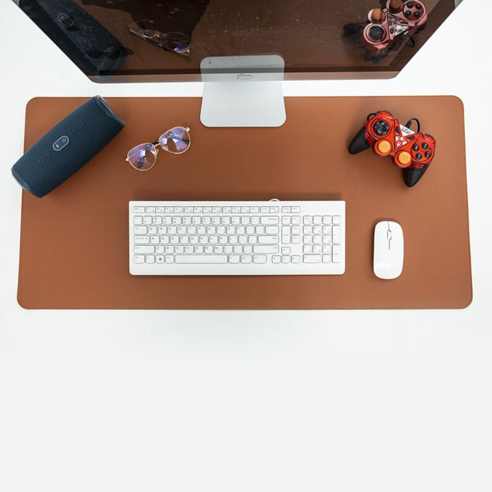 Color PU Leather Keyboard Pad  - Leather Desk Pad ulasan dan harga
