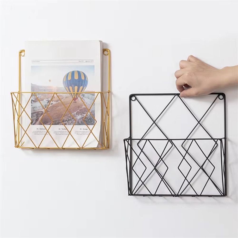 Metal Magazine Holder Wall Mou - Magazine Holder Rack ulasan dan harga