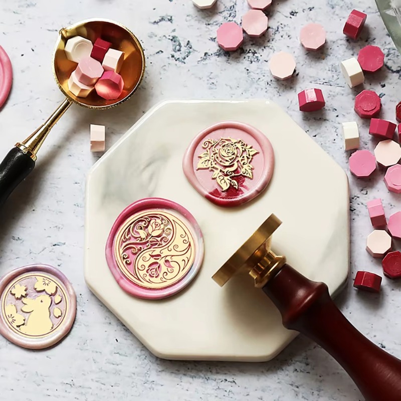 9 Wax Seals+1 Handle, Wax Seal - Wax Seal Stamp Set ulasan dan harga