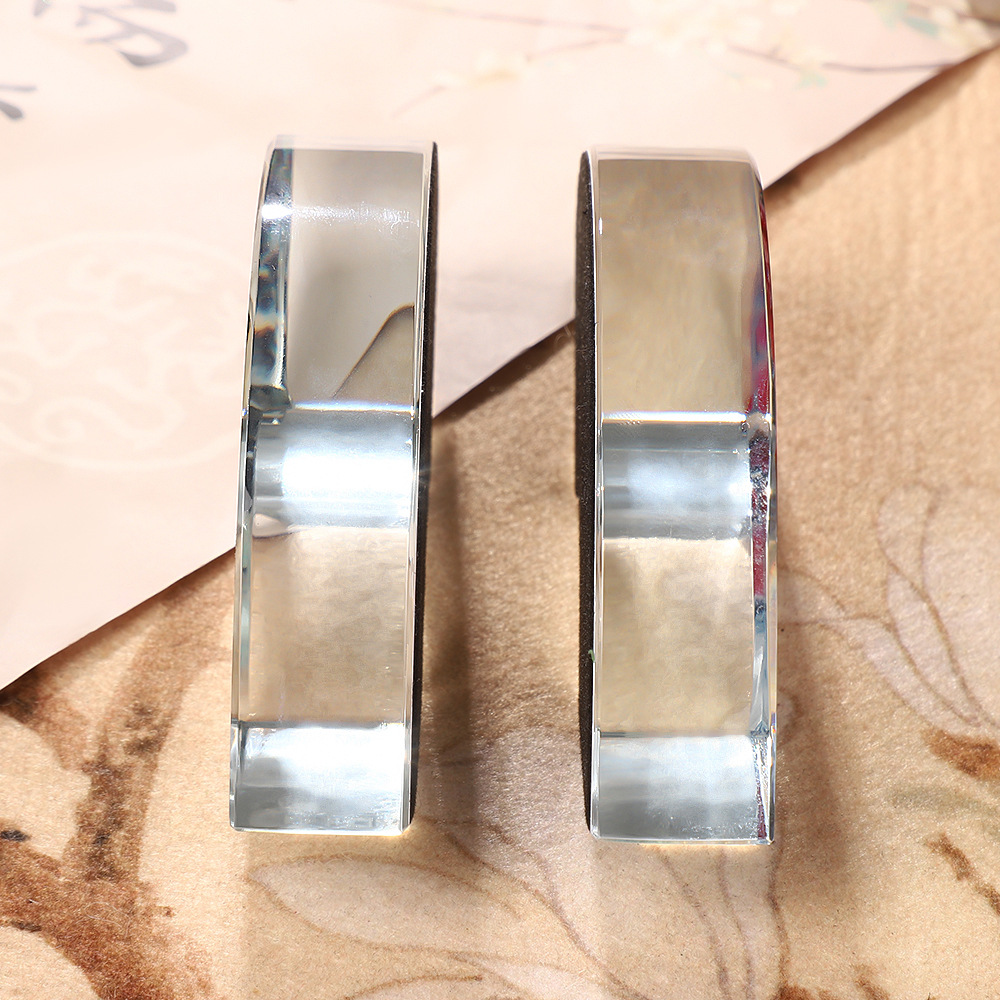 Creative Fan-shaped Crystal Pa - Paper Weight Crystal ulasan dan harga