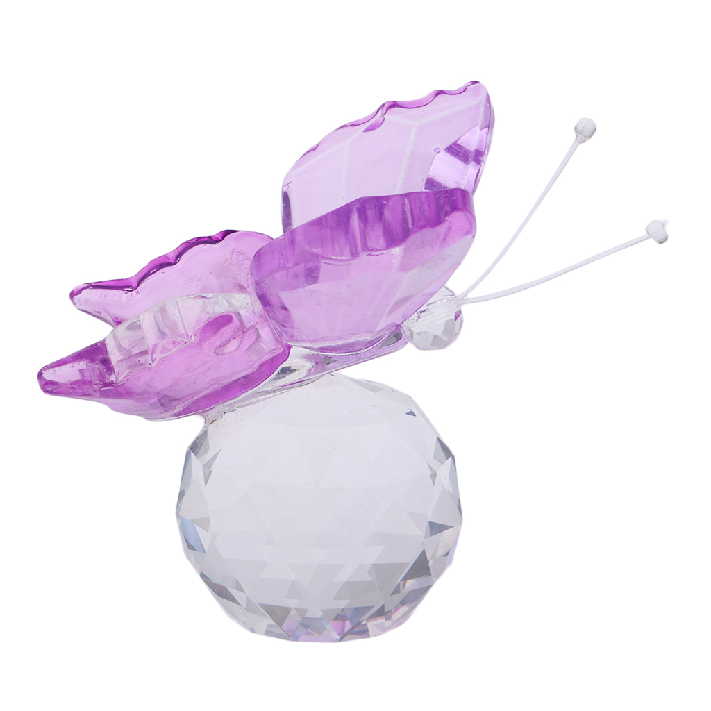 Crystal Butterfly Figurine Orn - Paper Weight Crystal ulasan dan harga