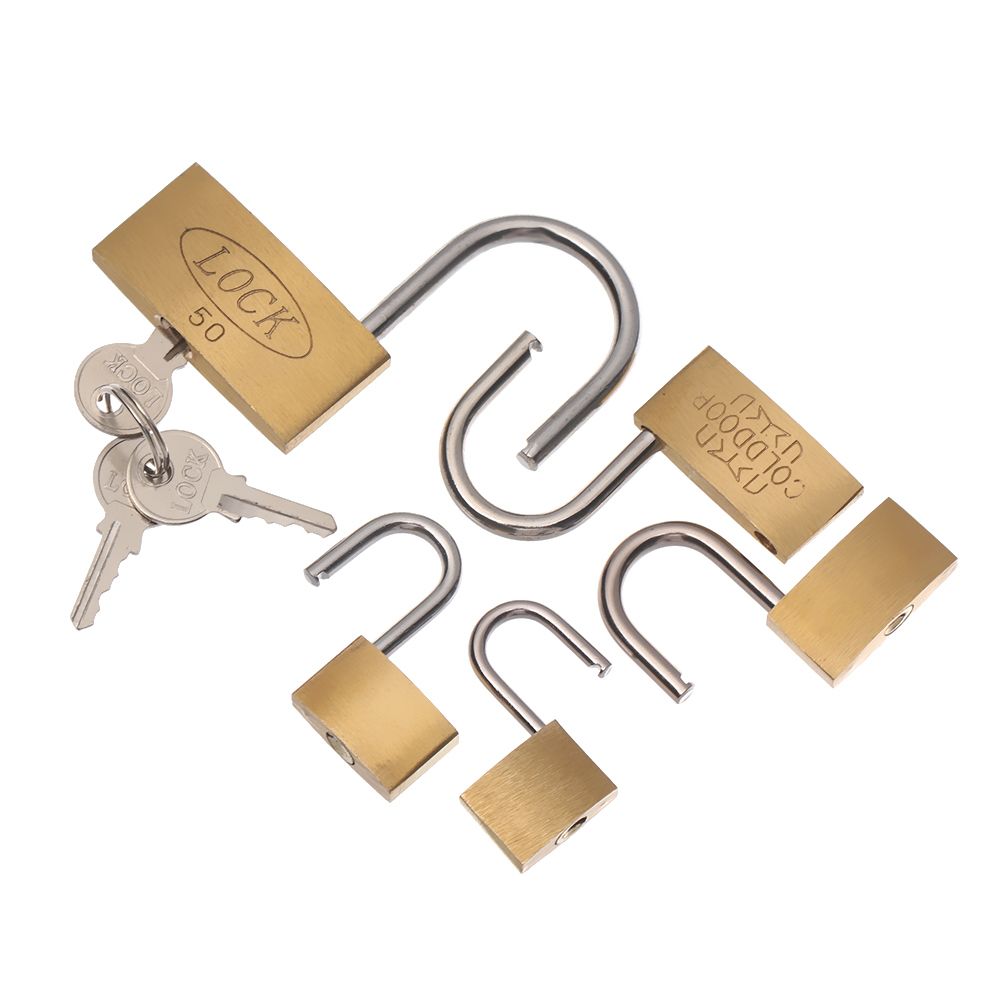 Mini Copper Lock with 2 Keys B - Letter Opener Brass ulasan dan harga