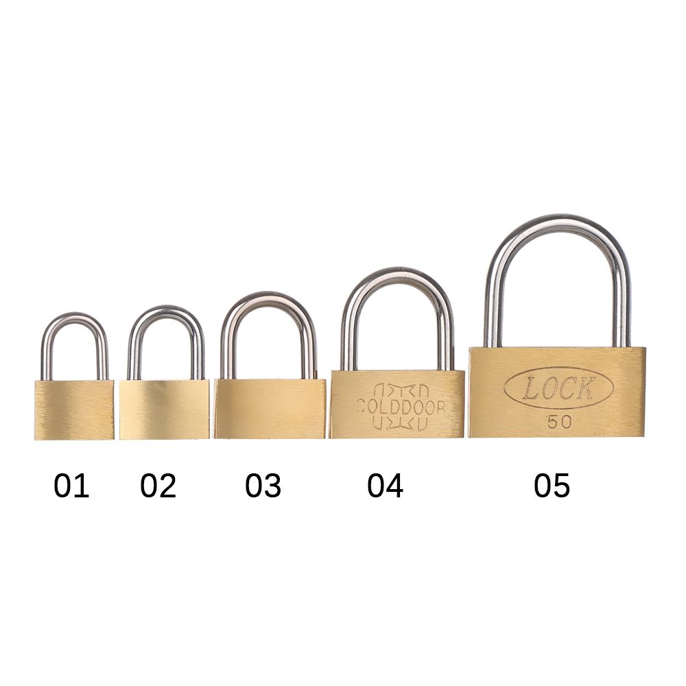 Mini Copper Lock with 2 Keys B - Letter Opener Brass ulasan dan harga