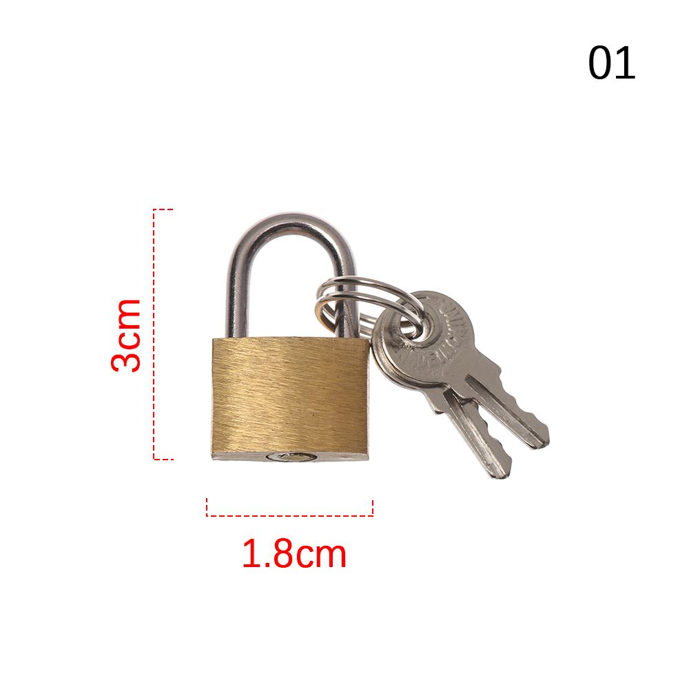 Mini Copper Lock with 2 Keys B - Letter Opener Brass ulasan dan harga