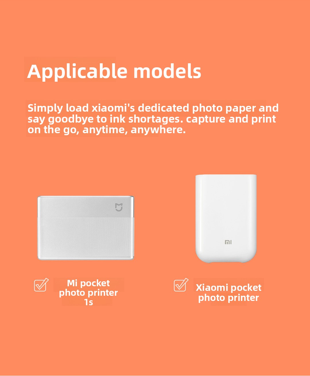 Mijia Pocket Photo ZINK Sticke - Ink Blotter Paper ulasan dan harga