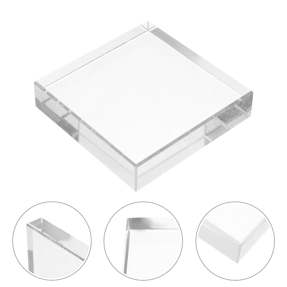 Clear Crystal Square Paperweig - Paper Weight Crystal ulasan dan harga