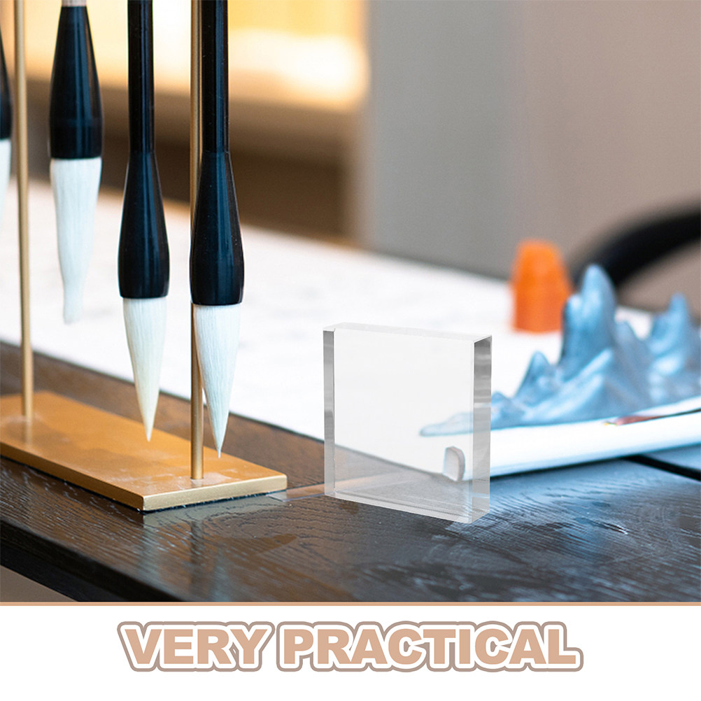 Clear Crystal Square Paperweig - Paper Weight Crystal ulasan dan harga